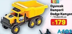 GÜÇLÜ OYUNCAK DAMPERLİ DODGE KAMYON fiyat ve kampanya bilgisi